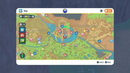 Pokemon Scarlet and Violet (SV) - Max Revive Location Zoomed-Out