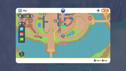 Pokemon Scarlet and Violet (SV) - Max Revive Location Zoomed-In