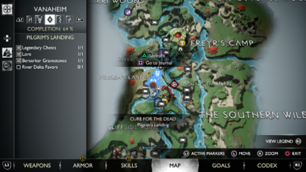 God of War Ragnarok - Item Location Map