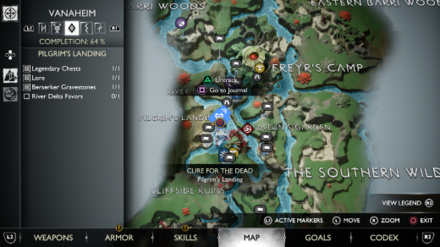 God of War Ragnarok - Item Location 2 Map
