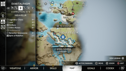 God of War Ragnarok A Viking Funeral Map 1