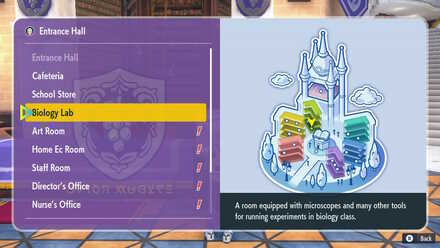 Pokemon SV - Uva Academy rooms