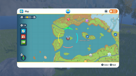 Pokemon Scarlet and Violet (SV) - Life Orb Location Map Zoomed-Out