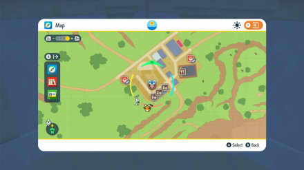 Pokemon Scarlet and Violet (SV) - Leftovers Location Map Zoomed-In
