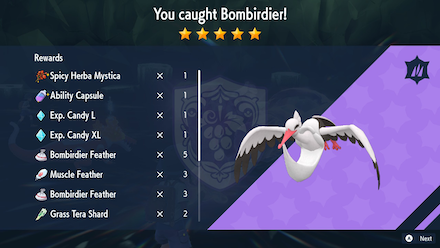 Pokemon Scarlet and Violet SV - Spicy Herba Mystica from 5 Star Raid.png