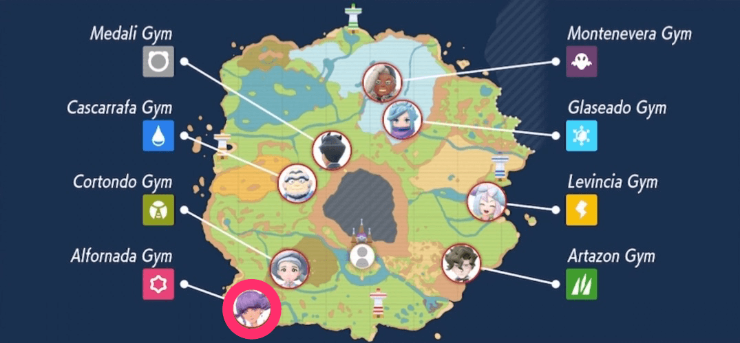 Tulip Psychic Gym Location Pokemon SV