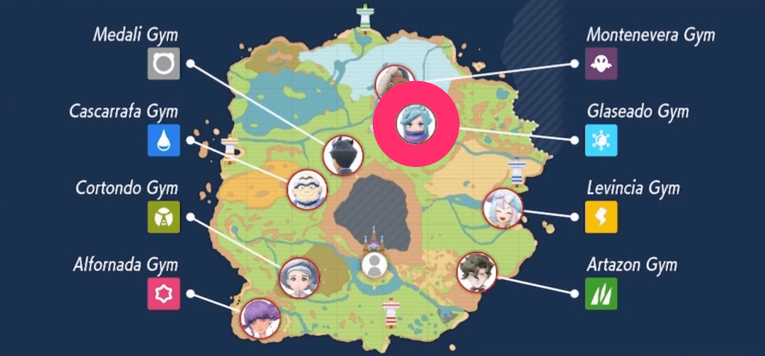 Grusha Ice Gym Location Pokemon SV