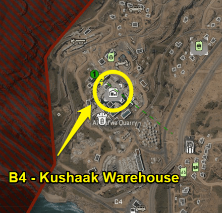 Warzone 2.0 - Kushaak Construction Warehouse Key Coordinates