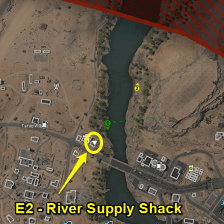 Warzone 2.0 - Taraq River Supply Shack Coordinates