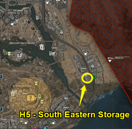 Warzone 2.0 - Far South Eastern Storage Coordinates