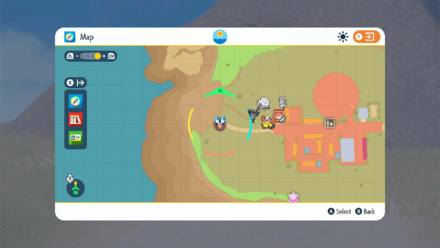 Pokemon Scarlet and Violet - Wild Tera Umbreon cave entrance map