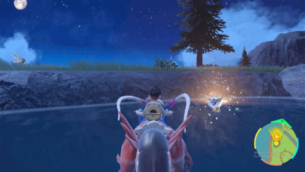 Pokemon Scarlet and Violet - Wild Tera Vaporeon overworld