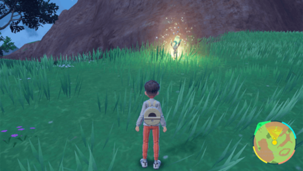 Pokemon Scarlet and Violet - Wild Tera Leafeon overworld