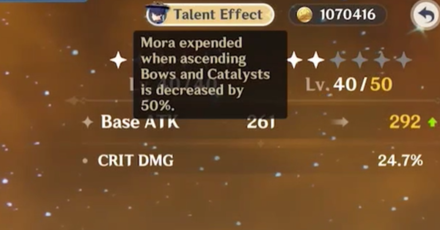 Genshin - Wanderer Passive Talent Strum the Swirling Winds