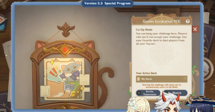 Genshin - Genius Invokation - Play in Co-Op or Random Matches
