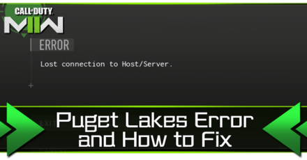 Modern Warfare 2 - Puget Lakes Error and How to Fix