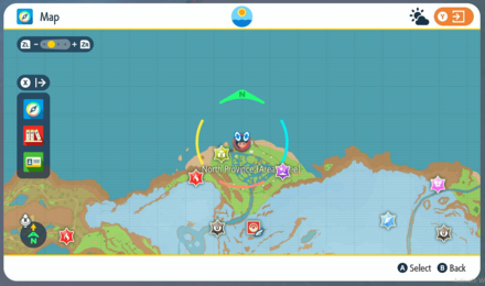 Pokemon Scarlet and Violet - Pincurchin Map
