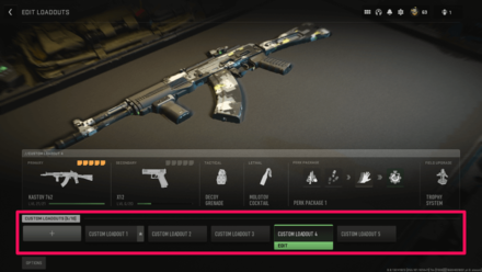 Modern Warfare 2 - How to Equip Custom Perk Packages Step 2