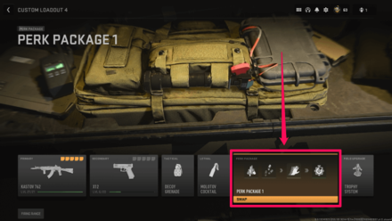 Modern Warfare 2 - How to Equip Custom Perk Packages Step 3