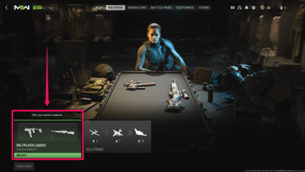 Modern Warfare 2 - How to Equip Custom Perk Packages Step 1