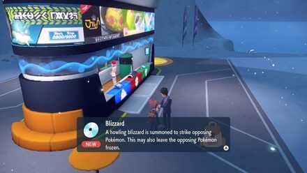 Pokemon Scarlet and Violet SV - TM143 - Blizzard TM Overworld Location