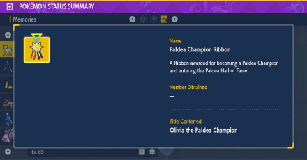 Pokemon Scarlet and Violet SV Paldea Champion RIbbon Violet.png