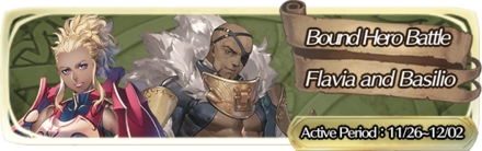 Flavia and Basilio Bound Hero Battle Banner Fire Emblem Heroes FEH