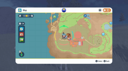 Pokemon Scarlet and Violet SV - Dachsbun Location and Habitat Map View