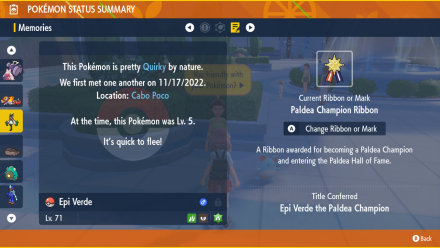 Pokemon Scarlet and Violet SV Meowscarada Paldea Champion Ribbon.png