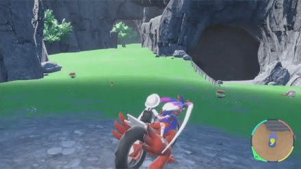 Pokemon Scarlet and Violet SV - Roaring Moon Hidden Cave Location Step 1