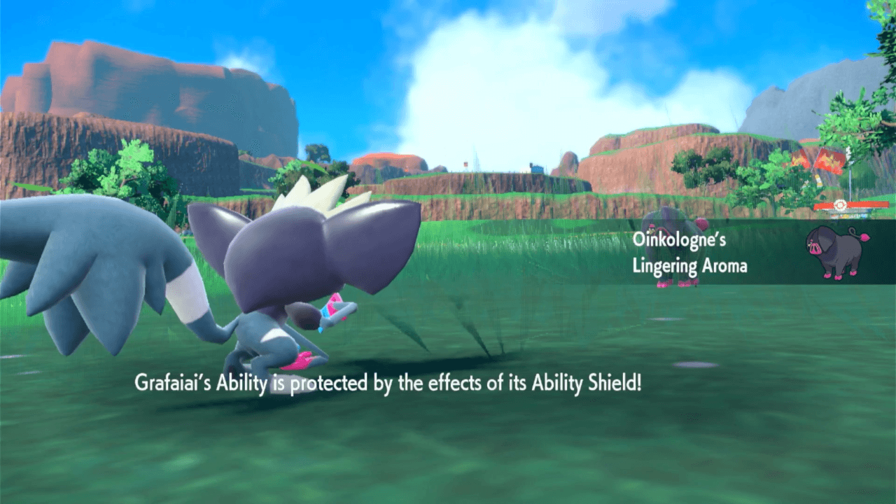 Pokemon Scarlet and Violet (SV) - Ability Shield Effect