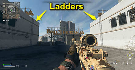 Warzone 2.0 - Downtown Post Office Roof Deck Ladders