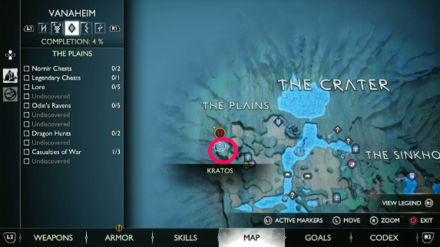 God of War Ragnarok - Casualties of War The Scroll Map