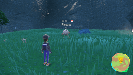 Pokemon Scarlet and Violet SV -Primeape Overworld.png