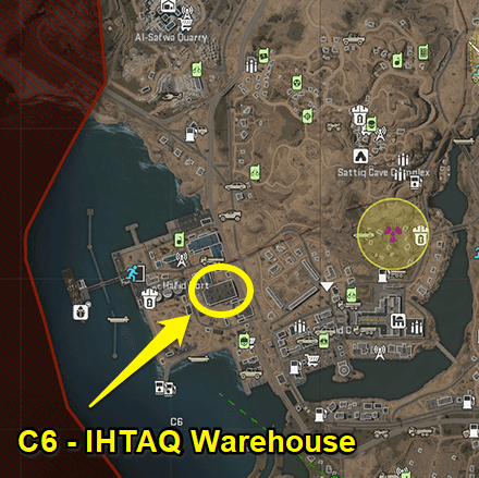 Warzone 2.0 - IHTAQ Warehouse Supply Room Coordinates
