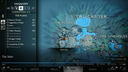 God of War Ragnarok - The Stein Map Location