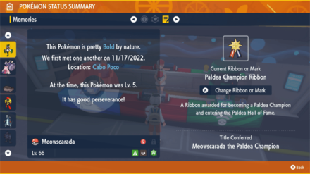 Pokemon Scarlet and Violet SV - Cosmetic Items That Provide Titles