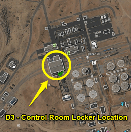 Warzone 2.0 - Rohan Oil Control Room Locker Coordinates