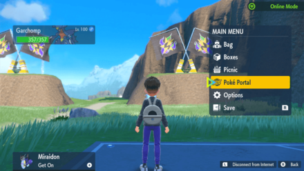 Pokemon Scarlet and Violet SV - Open the Menu