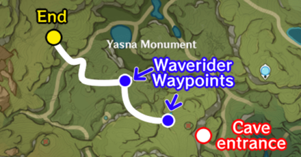 Genshin - Waverider down the cave