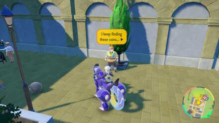 Pokemon SV - Gimmighoul Coin NPC in Medali