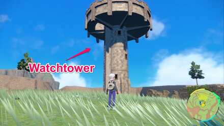 Pokemon SV - Gimmighoul watchtower