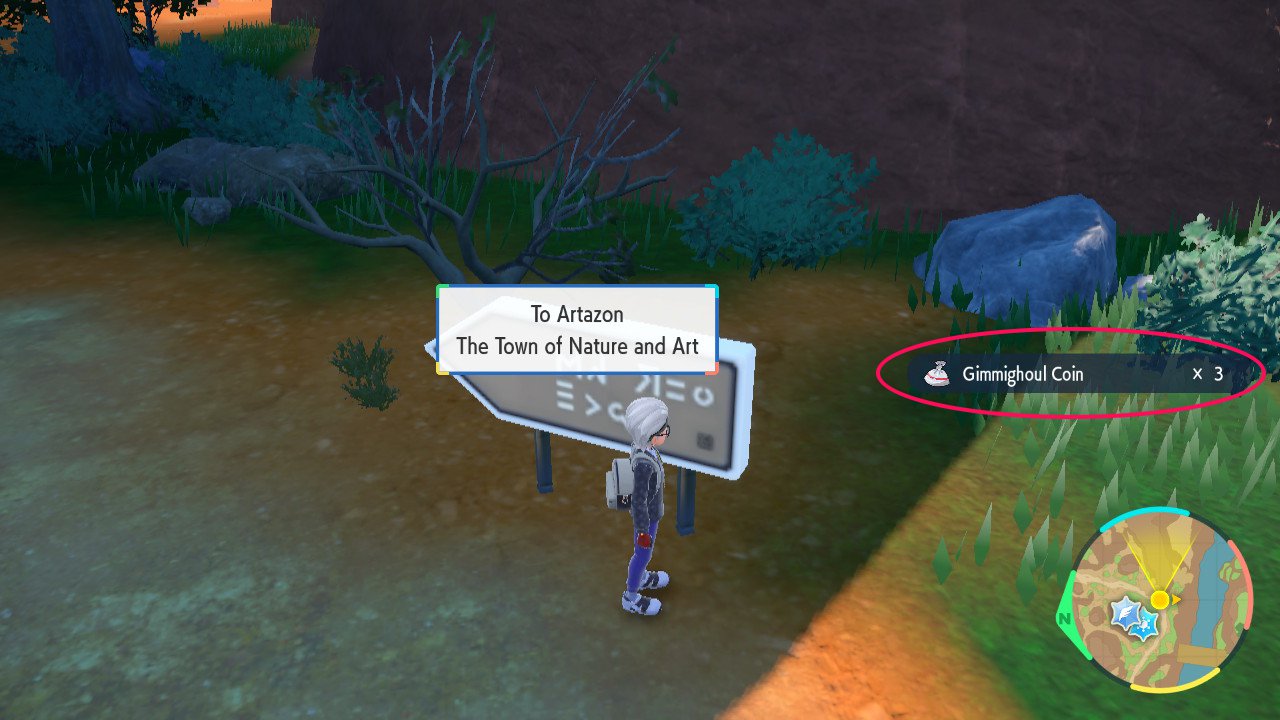 Pokemon SV - 3 Gimmighoul Coins dropped