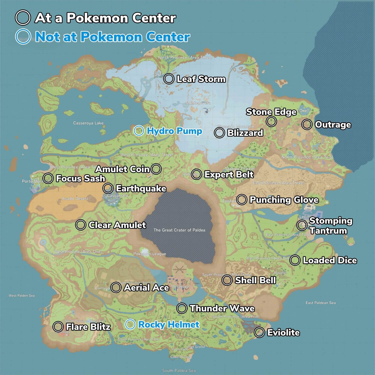 ALL TRAINER LOCATIONS & REQS