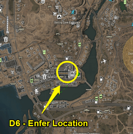 Warzone 2.0 - Enfer Back Room Coordinates