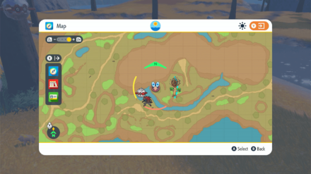 Pokemon Scarlet and Violet (SV) - Cracked Pot Location Map Zoomed-In