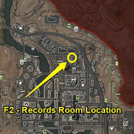 Warzone 2.0 - CH7 Secure Records Room Coordinates