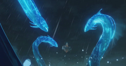 Genshin Impact Morax - Morax vs. the Overlord of the Vortex