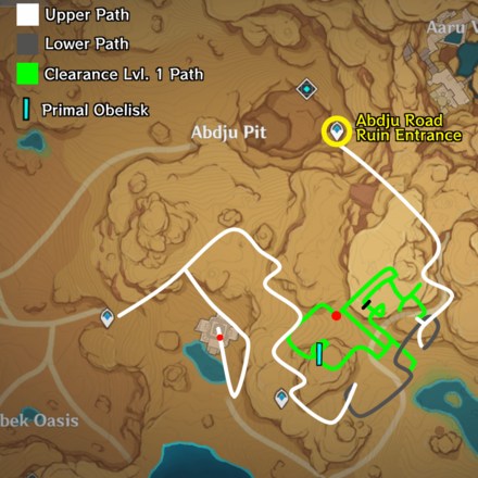 Genshin - Abdju Road Map Guide