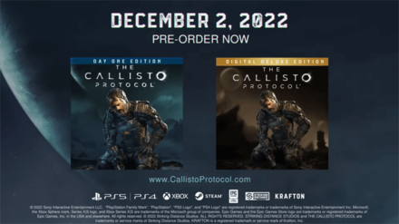 The Callisto Protocol - Release Date